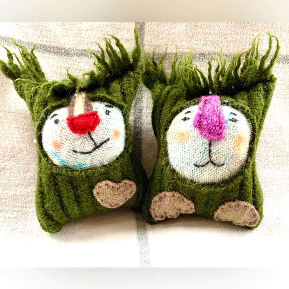 Wool oh wool! Upcycled Sweater Forest Creatures OOK handmade